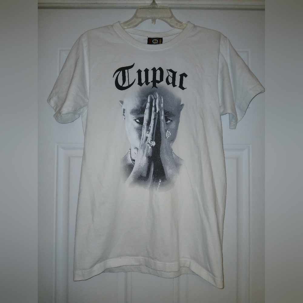 Tupac 2Pac Shakur x Cross Colours Colors Rap T-Shirt New Vintage Medium